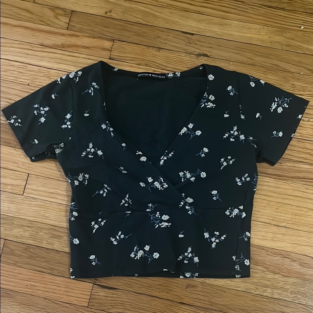 Brandy Melville Floral Amara Top